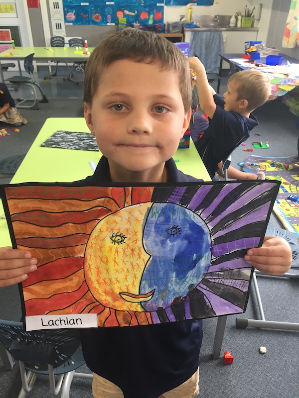Lachlan worked very hard on his picture