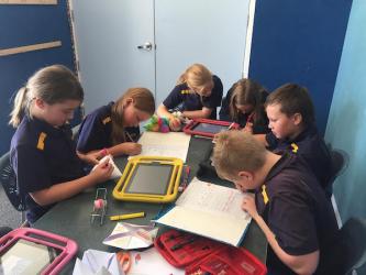 Image 6 Room 8 students working on different learning journey tasks independently and in a groups2