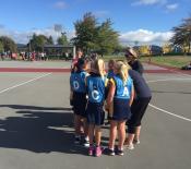 A team talk before the second game